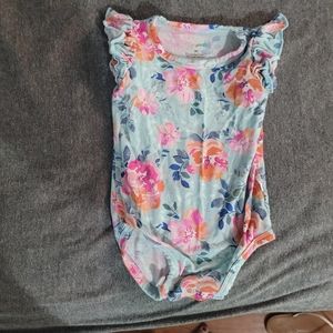 Gigi & max 6 month onesie bodysuit floral bamboo